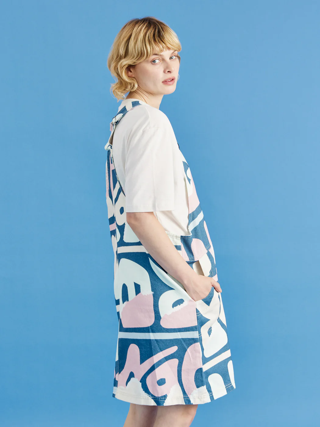 Haven Retro Pattern Pinafore Dress - Harper & Lewis