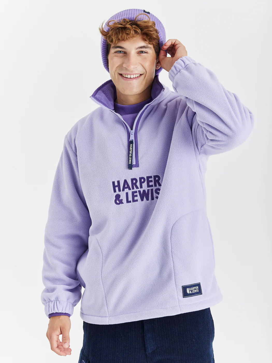 Elsa 1/4 Zip Fleece Lavender - Harper & Lewis