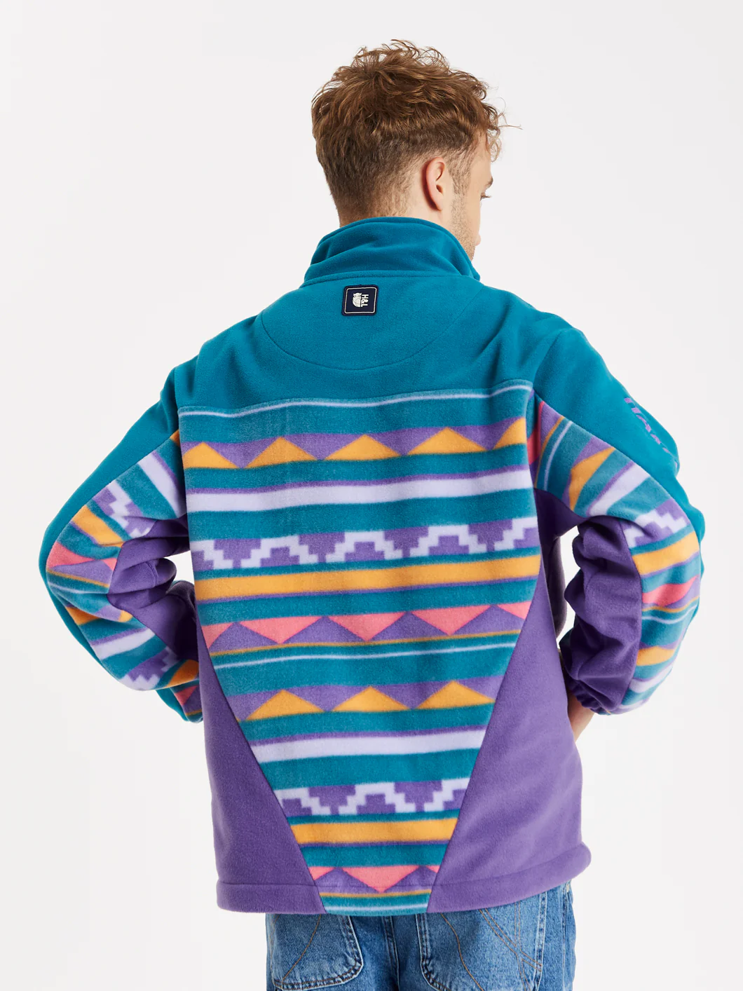 Abelia Retro Pattern 1/4 Zip Fleece - Harper & Lewis