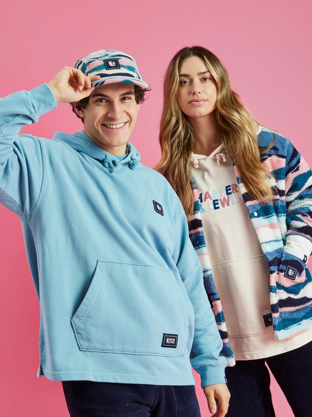 Lumi Oversized Hoodie Steel Blue - Harper & Lewis