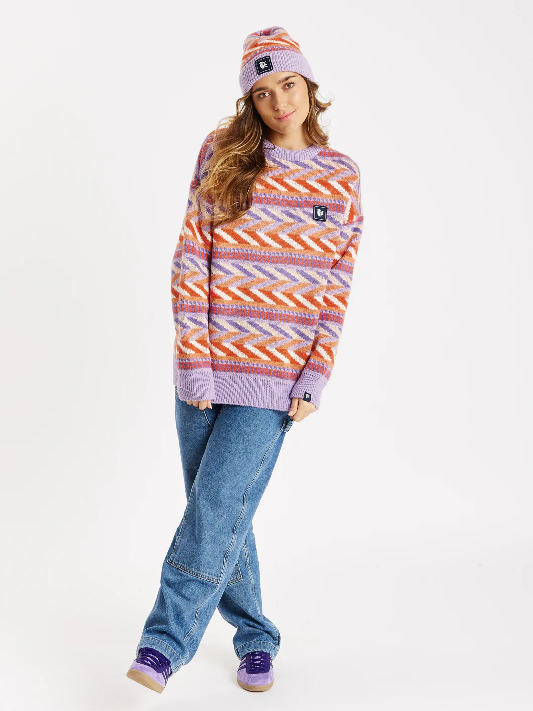 Beaumont Retro Pattern Knitted Jumper - Harper & Lewis