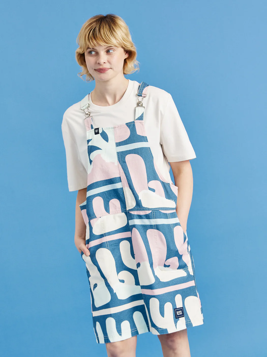 Haven Retro Pattern Pinafore Dress - Harper & Lewis