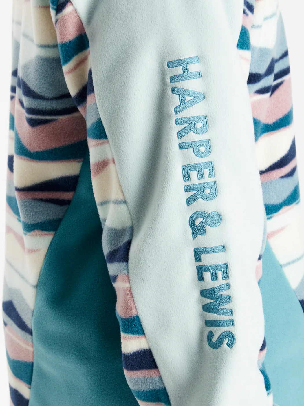 Skyler Retro Pattern 1/4 Zip Fleece - Harper & Lewis