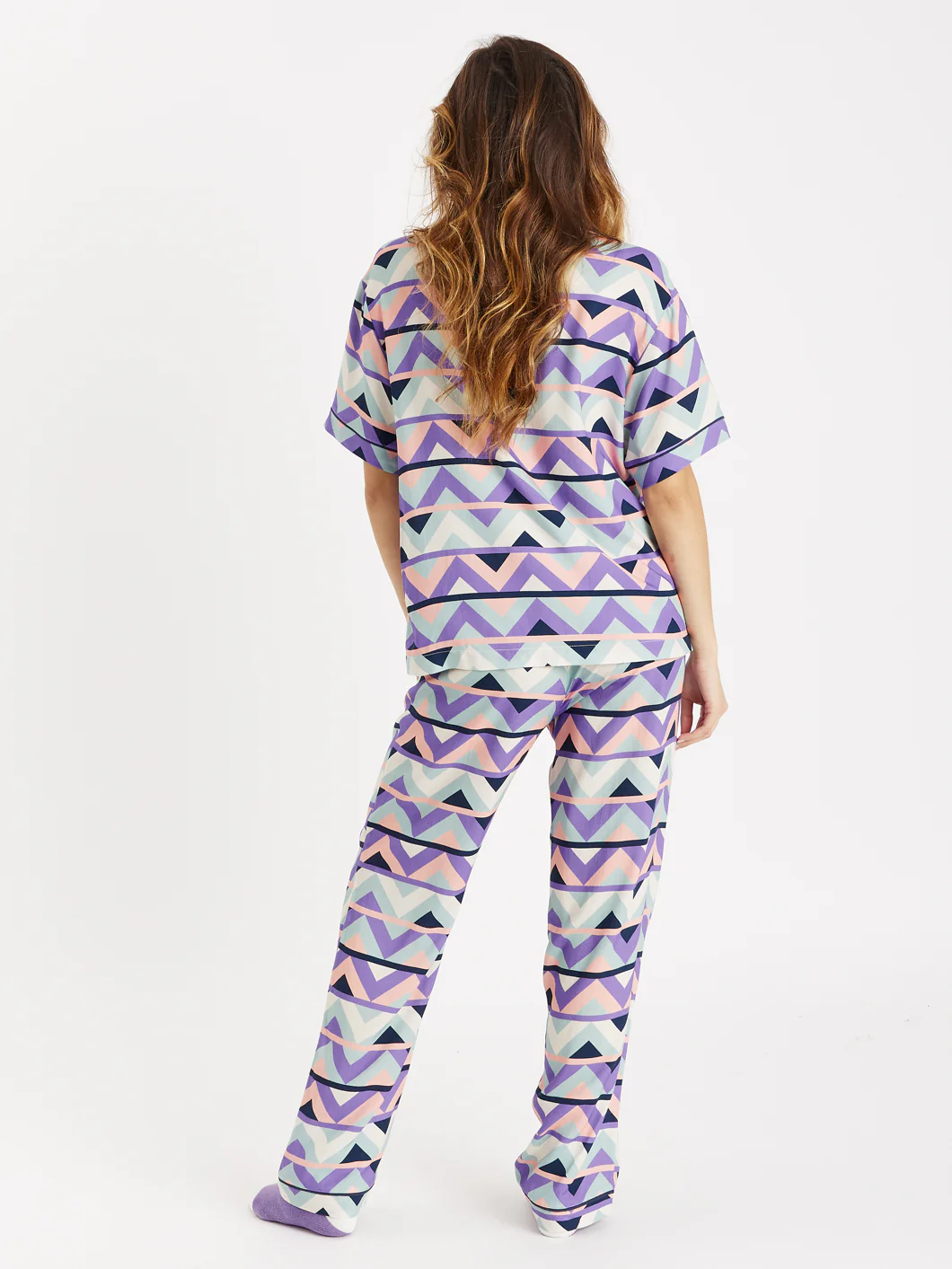 Polar Retro Pattern Long Pyjama Set - Harper & Lewis