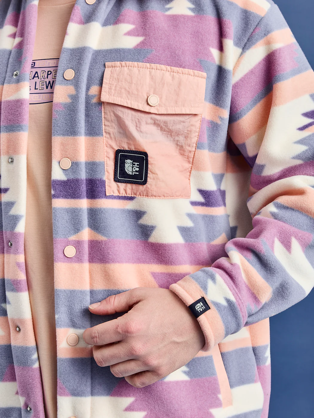 Greer Retro Pattern Fleece Shirt - Harper & Lewis