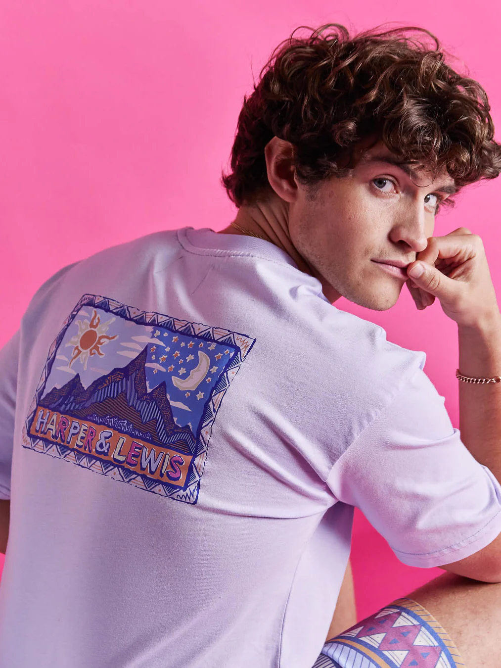 Elara Tee Pale Lavender - Harper & Lewis