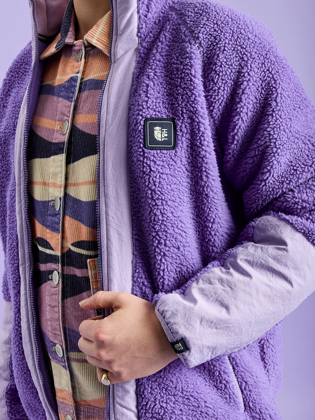 Leigh Sherpa Fleece Jacket - Harper & Lewis