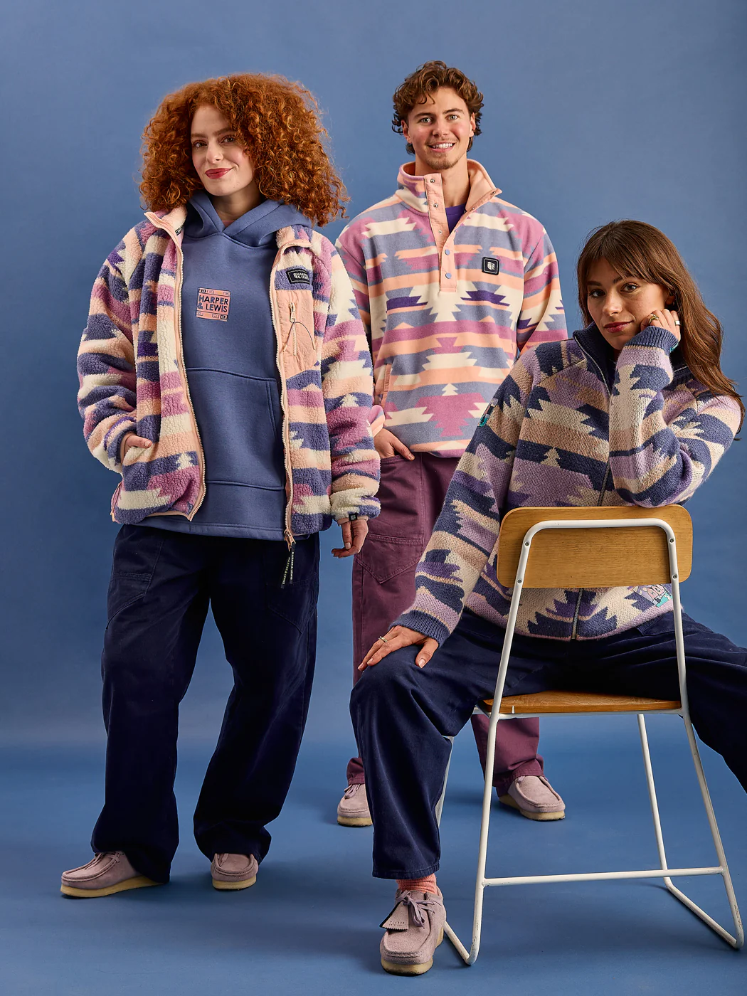 Wynn Retro Pattern Knitted Cardigan - Harper & Lewis