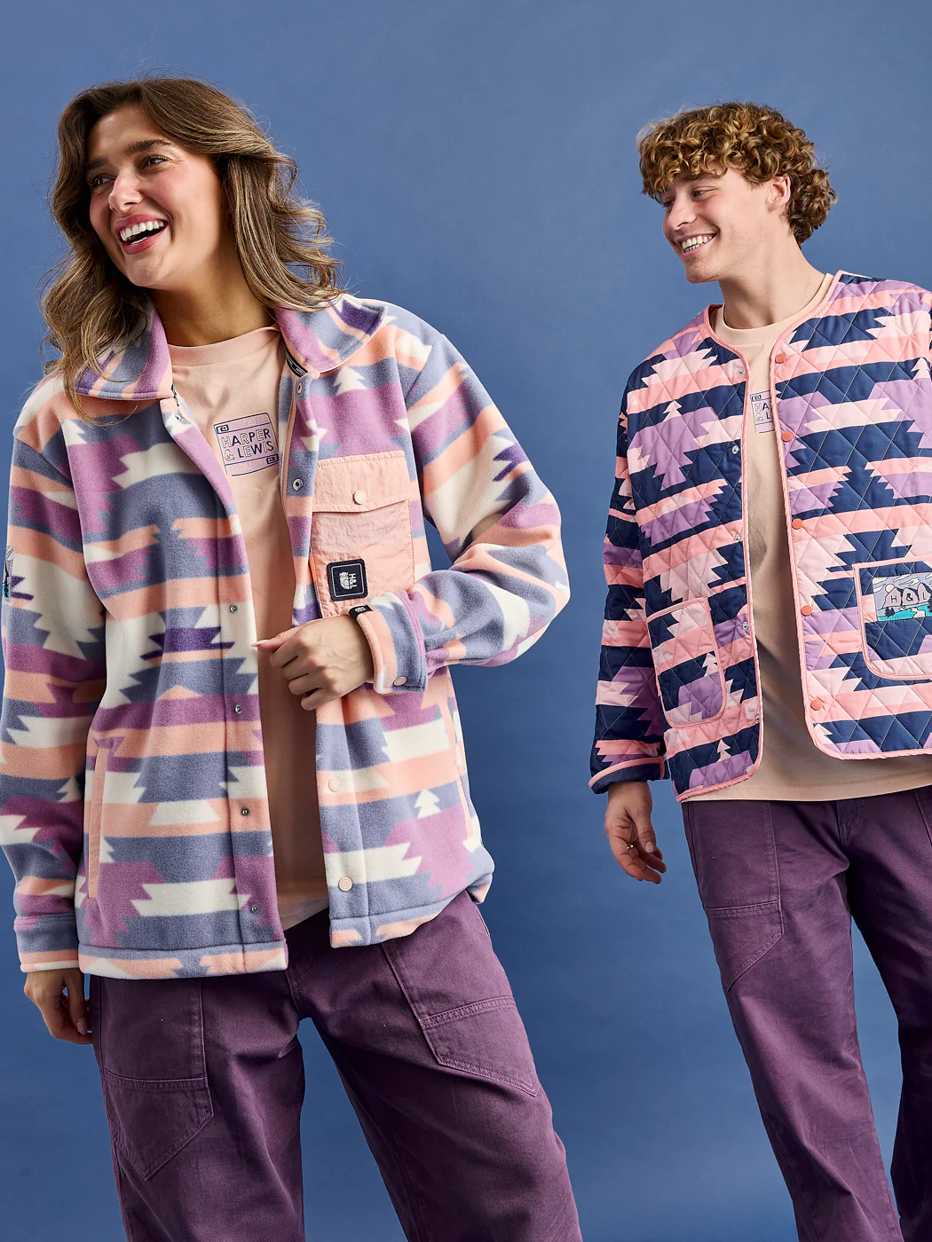 Greer Retro Pattern Fleece Shirt - Harper & Lewis