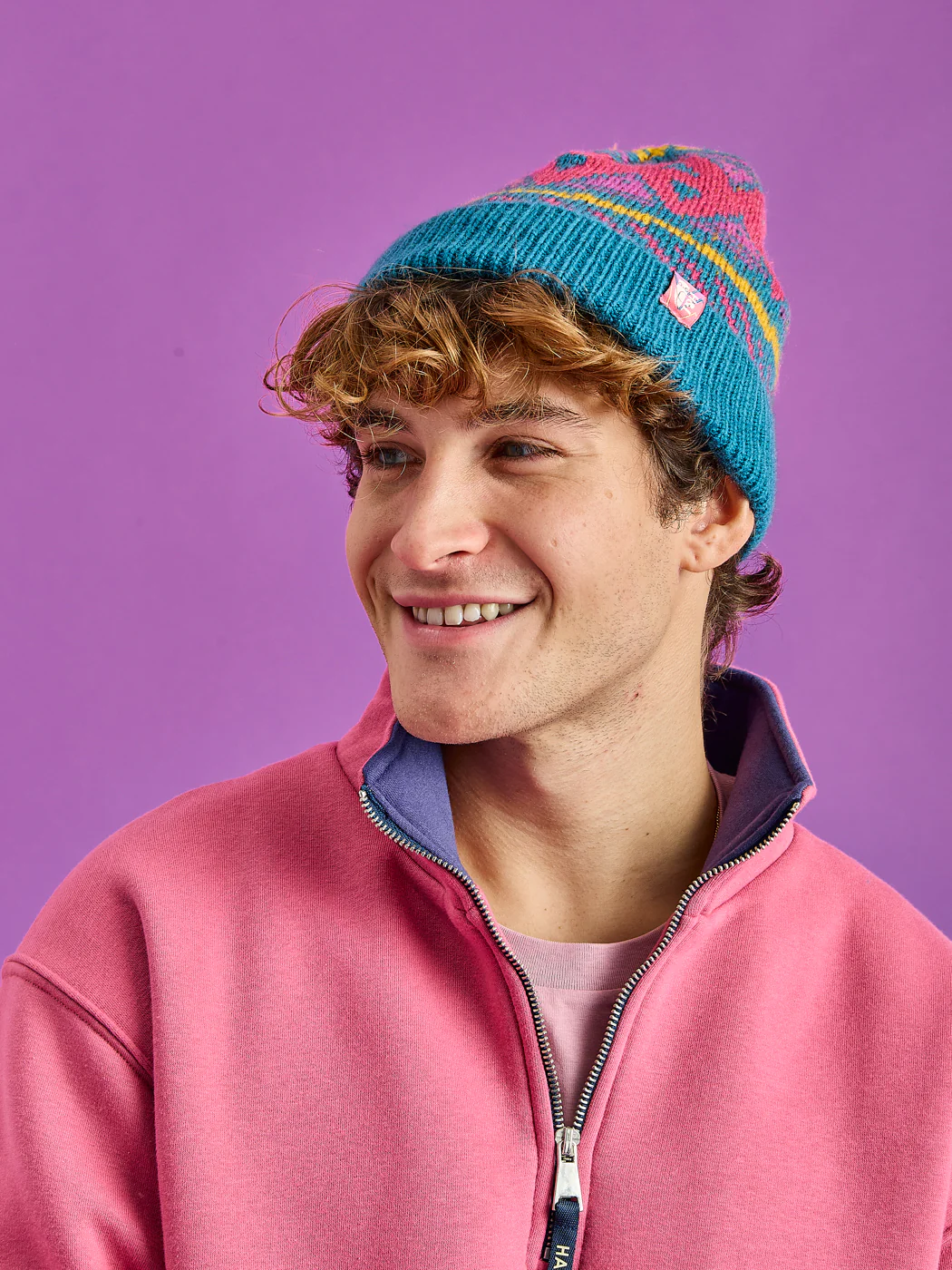 Bodie Retro Pattern Beanie - Harper & Lewis