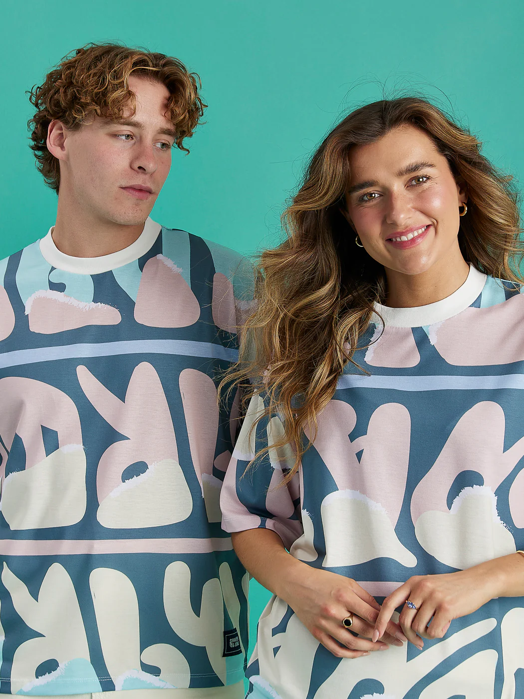 Amari Retro Pattern Tee - Harper & Lewis