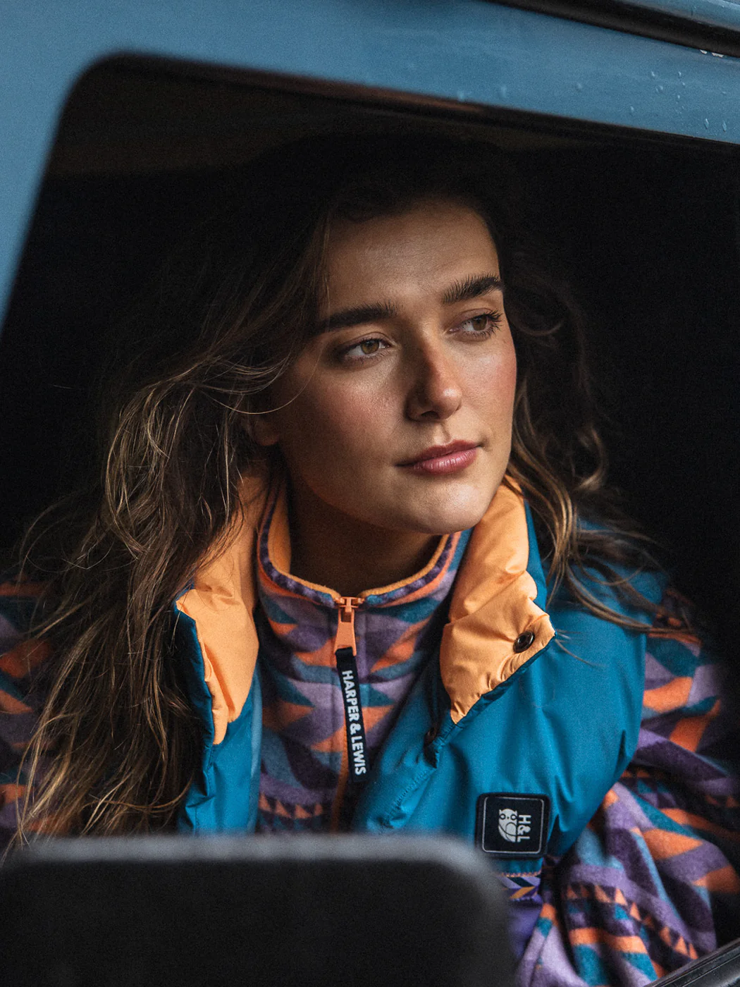 Raine Retro Pattern 1/4 Zip Fleece - Harper & Lewis