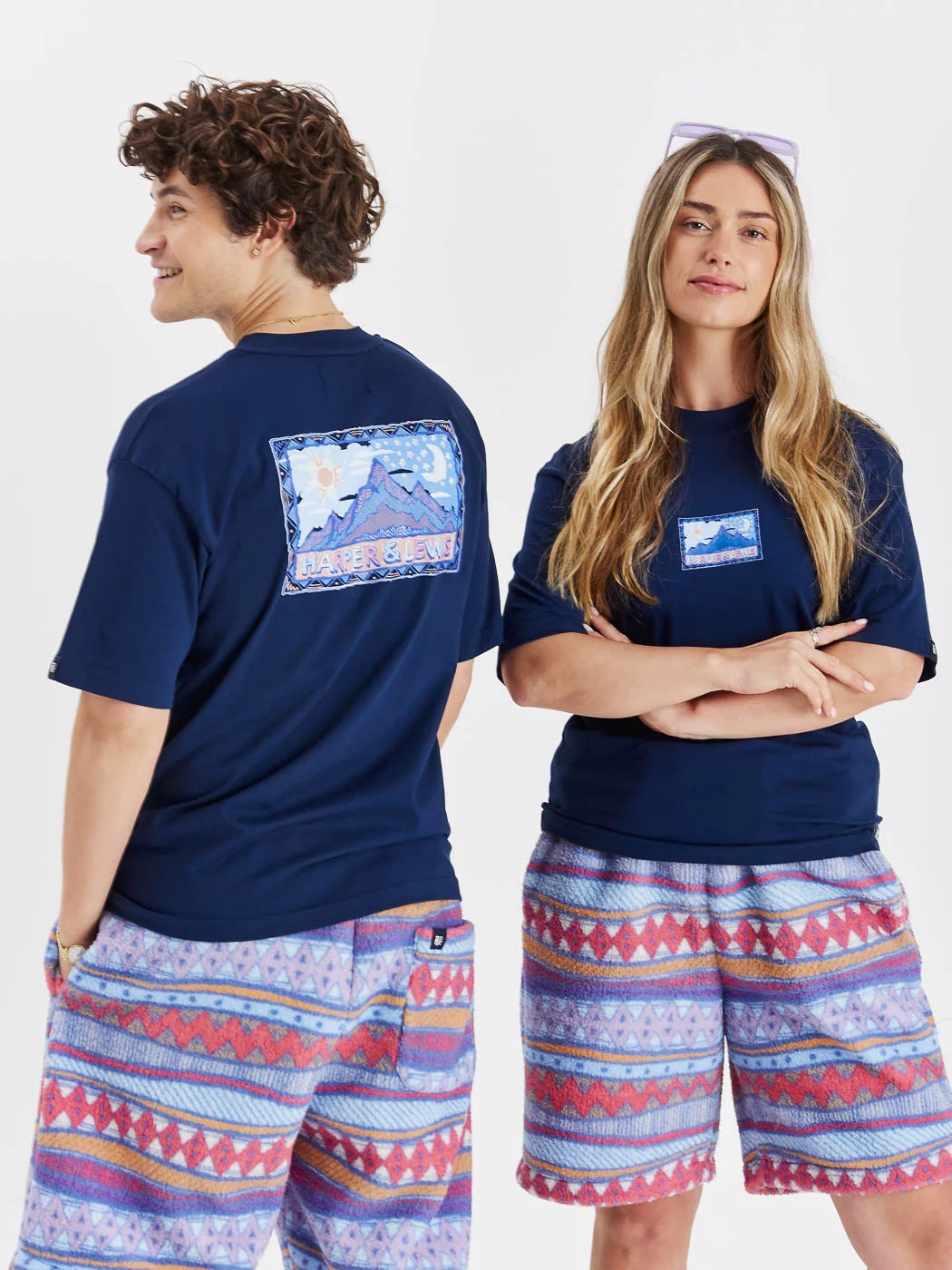 Elara Tee Navy - Harper & Lewis