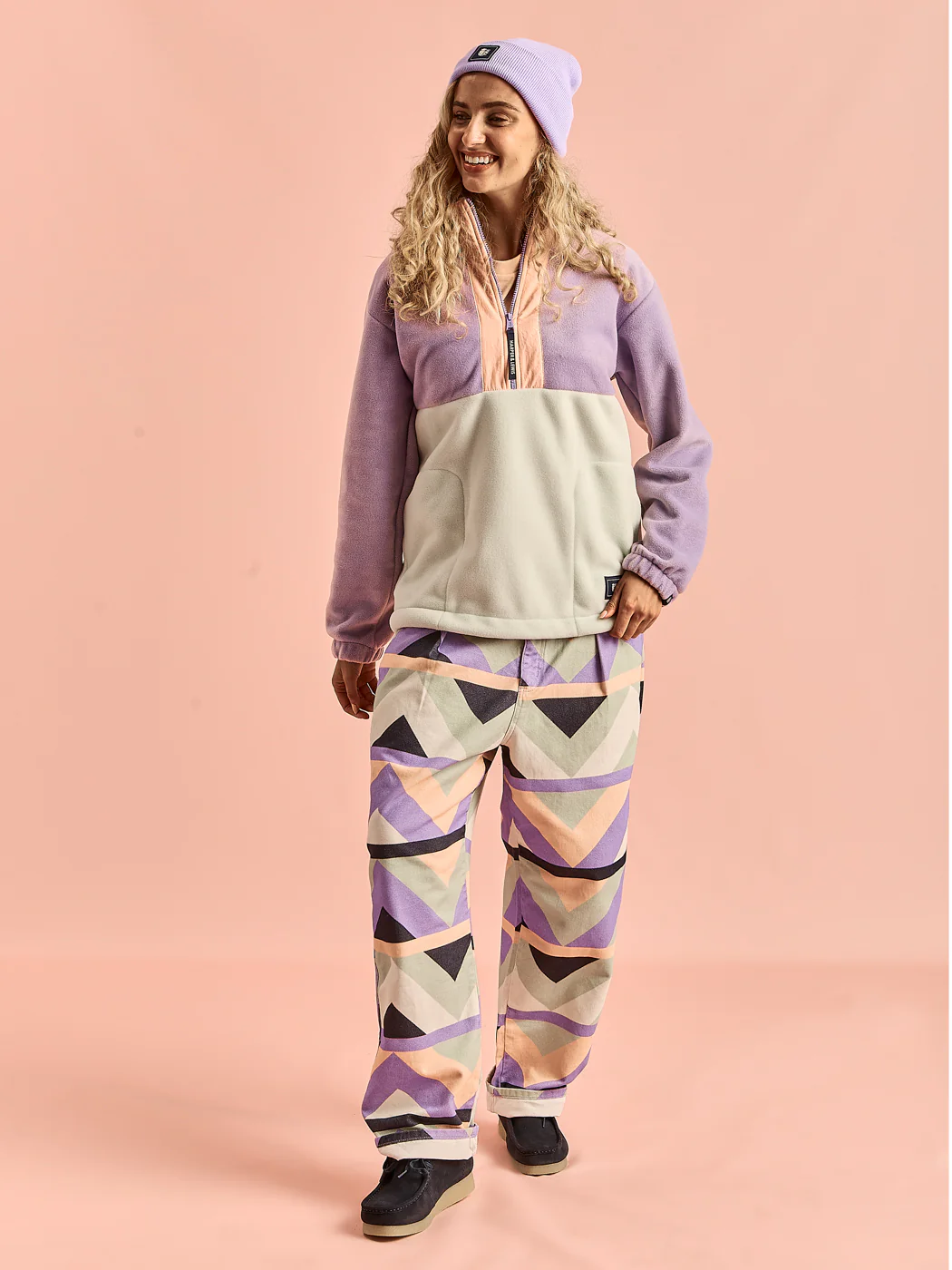 Ezra Retro Pattern Trousers - Harper & Lewis