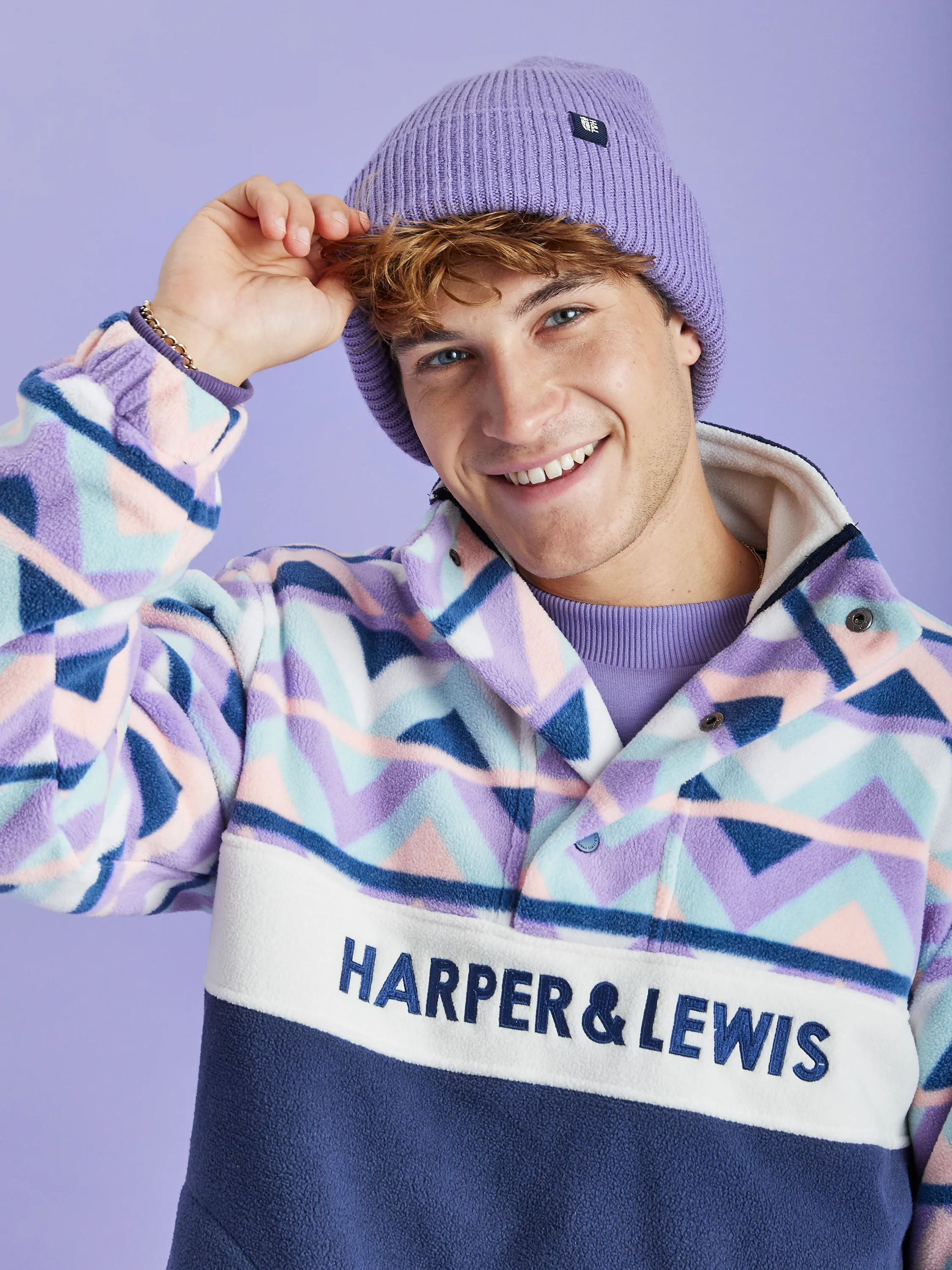 Cervinia Beanie Purple - Harper & Lewis