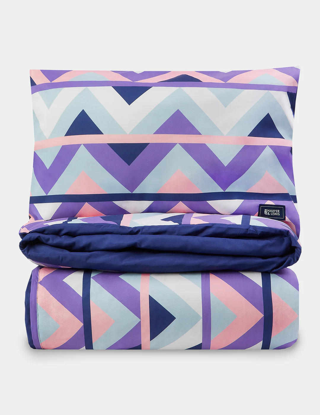 Polar Retro Pattern Double Duvet & Pillowcase Set - Harper & Lewis