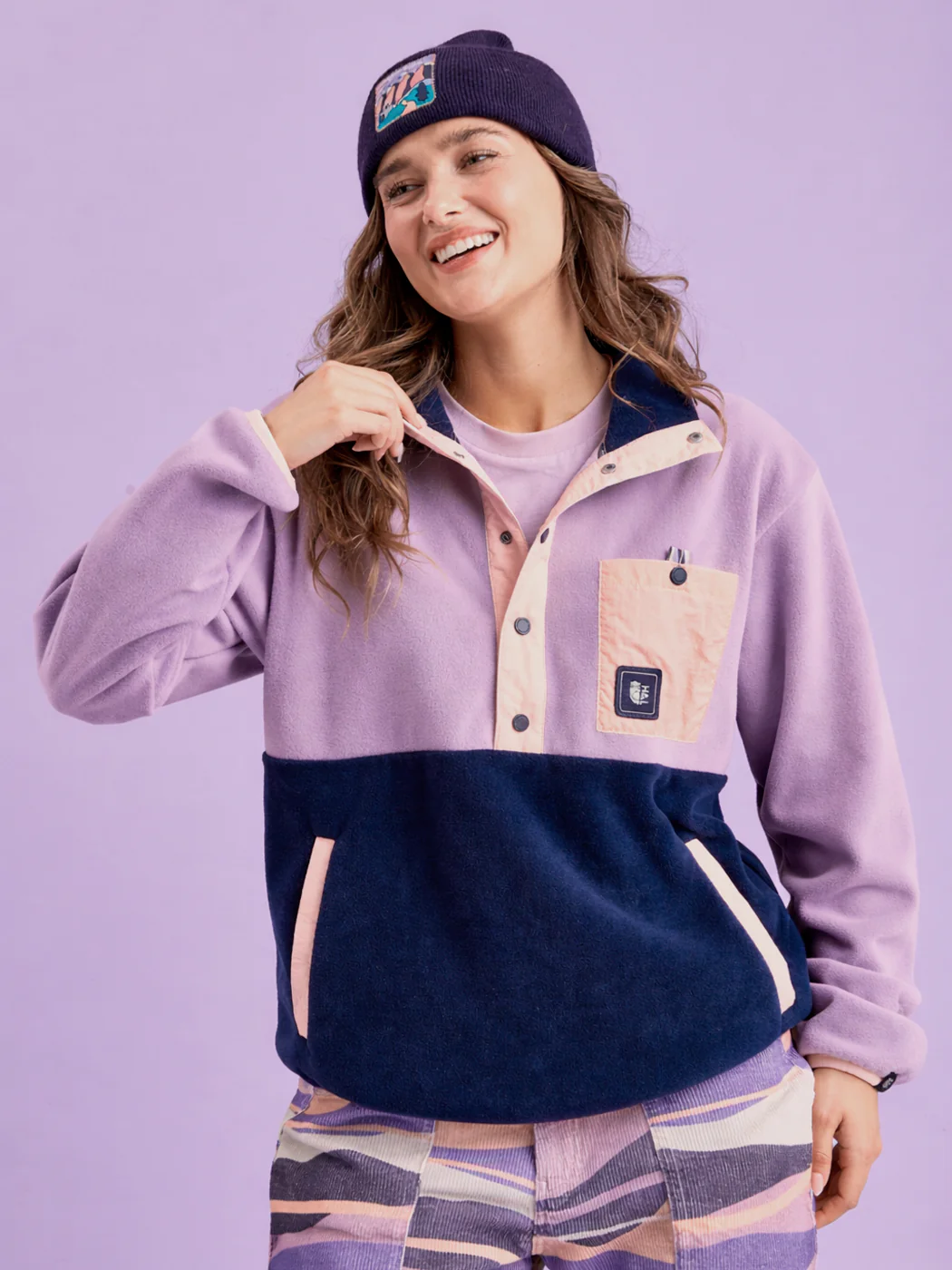 Aries Popper Neck Fleece - Harper & Lewis