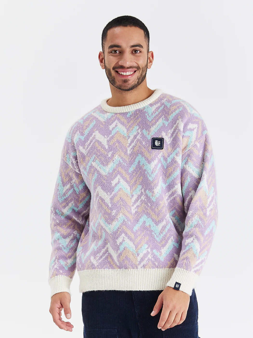 Reva Retro Pattern Knitted Jumper - Harper & Lewis