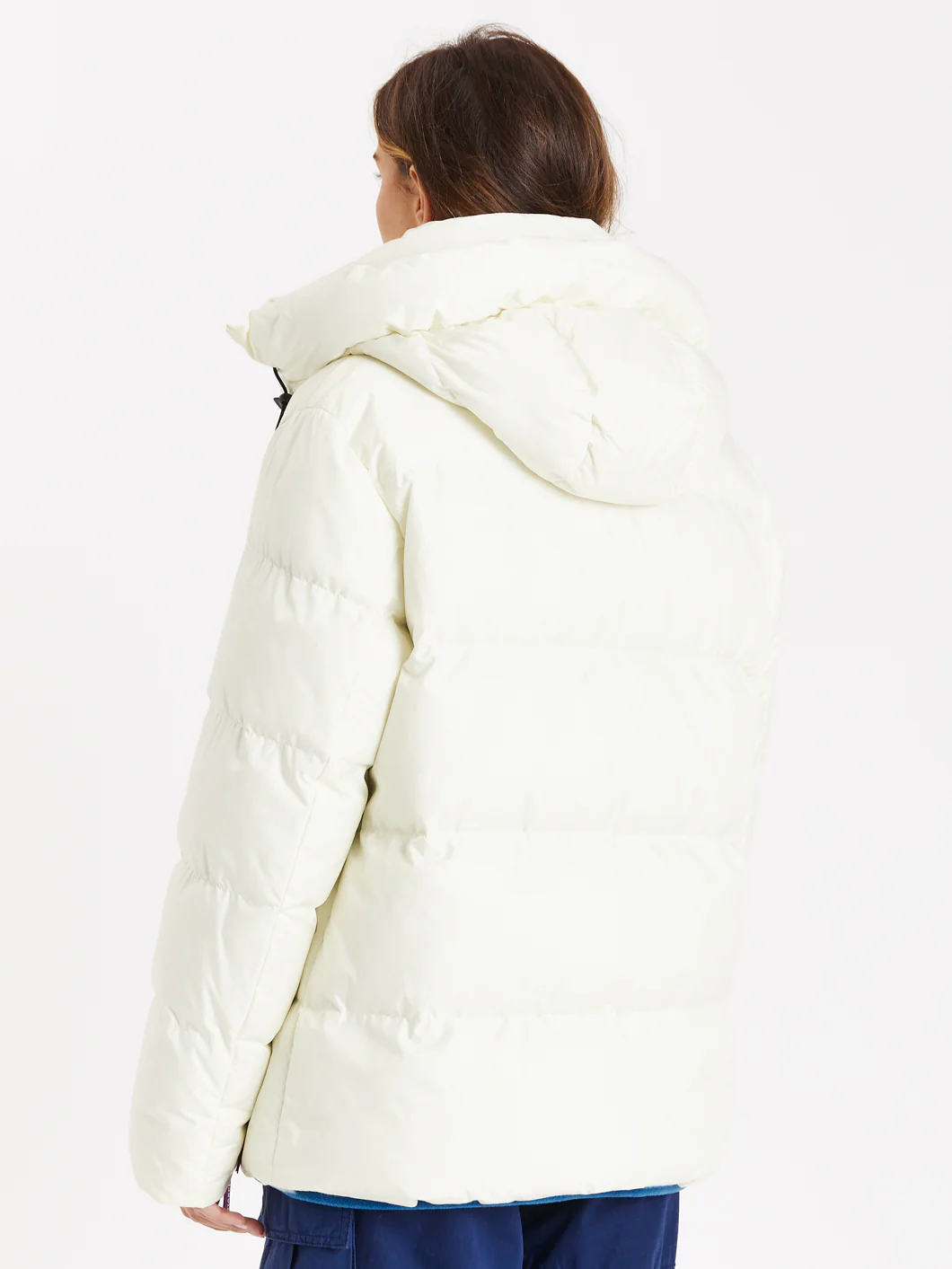 Anton Hooded Puffer Coat Cream - Harper & Lewis