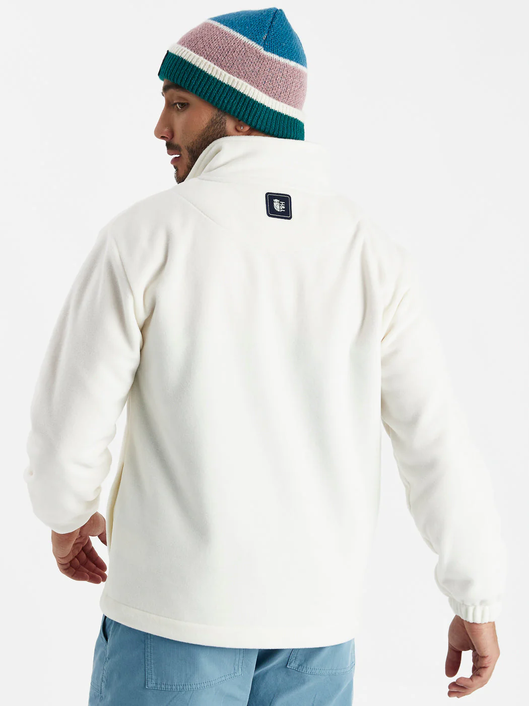 Blanche 1/4 Zip Fleece Cream - Harper & Lewis