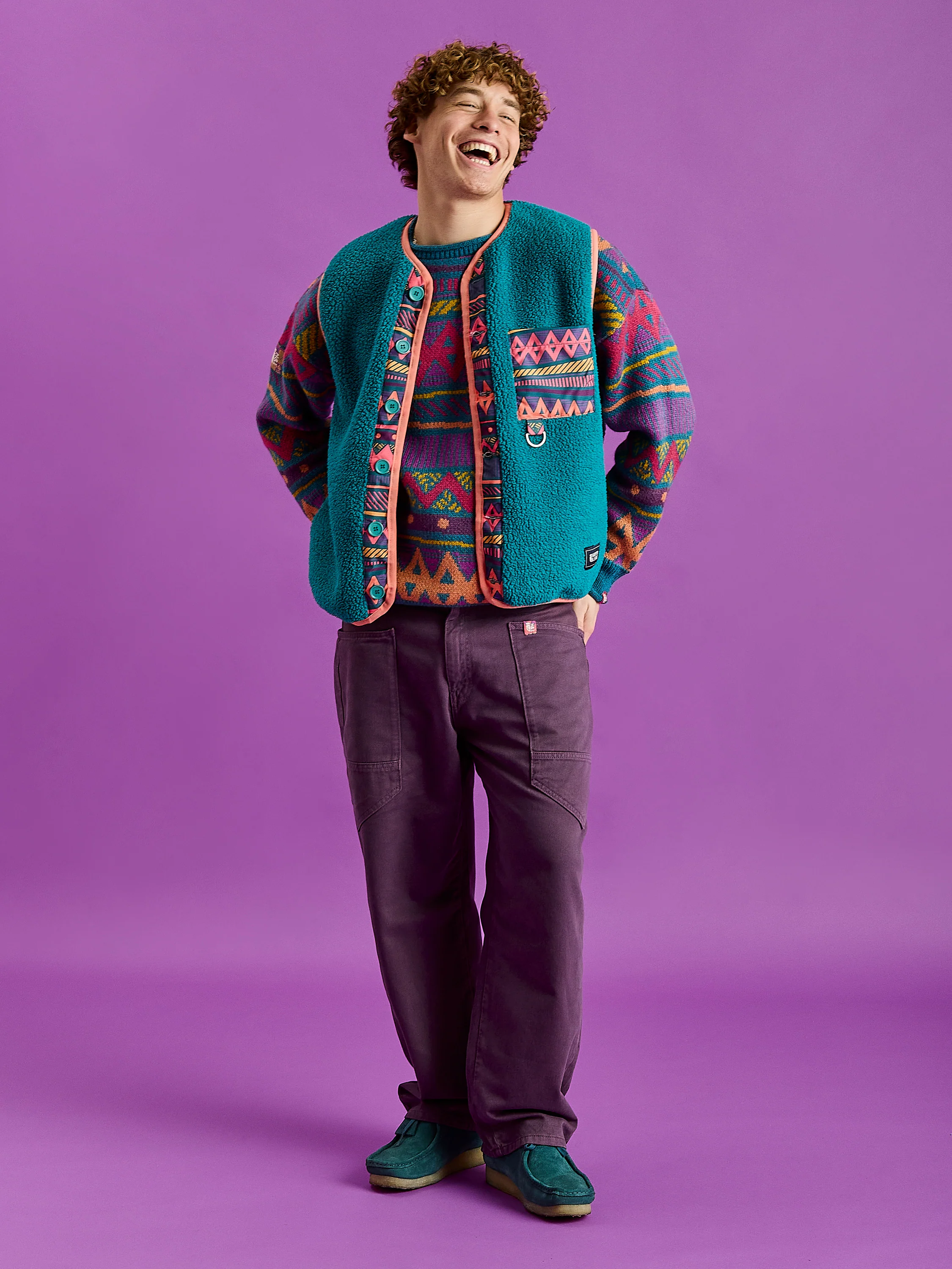 Indie Sherpa Fleece Gilet - Harper & Lewis