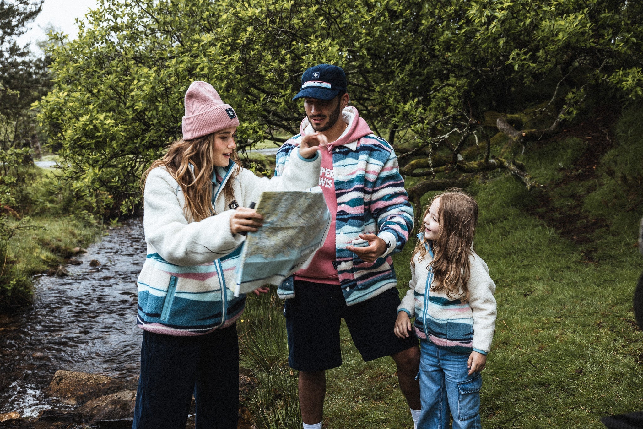 Kids Emerson Retro Pattern Sherpa Fleece - Harper & Lewis