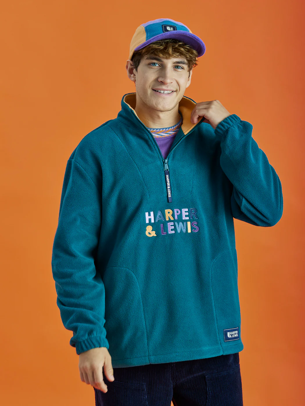 Brooklyn 1/4 Zip Fleece Dark Green - Harper & Lewis