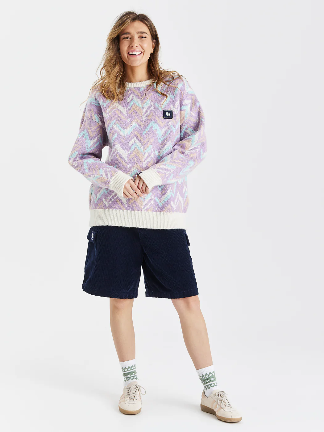 Reva Retro Pattern Knitted Jumper - Harper & Lewis