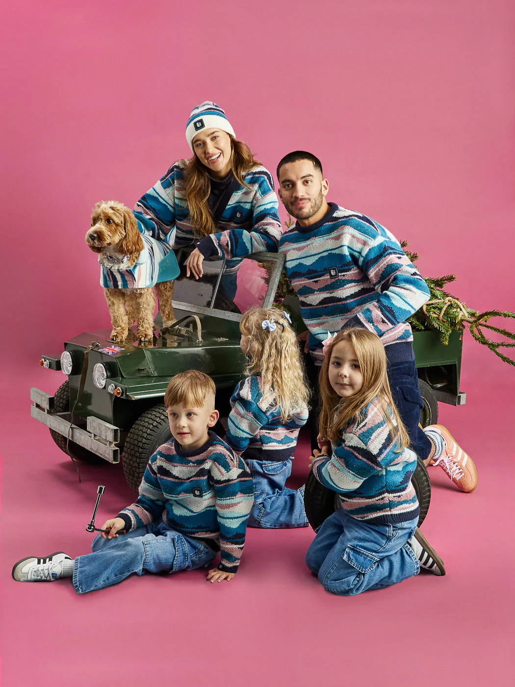 Blythe Retro Pattern Knitted Cardigan - Harper & Lewis