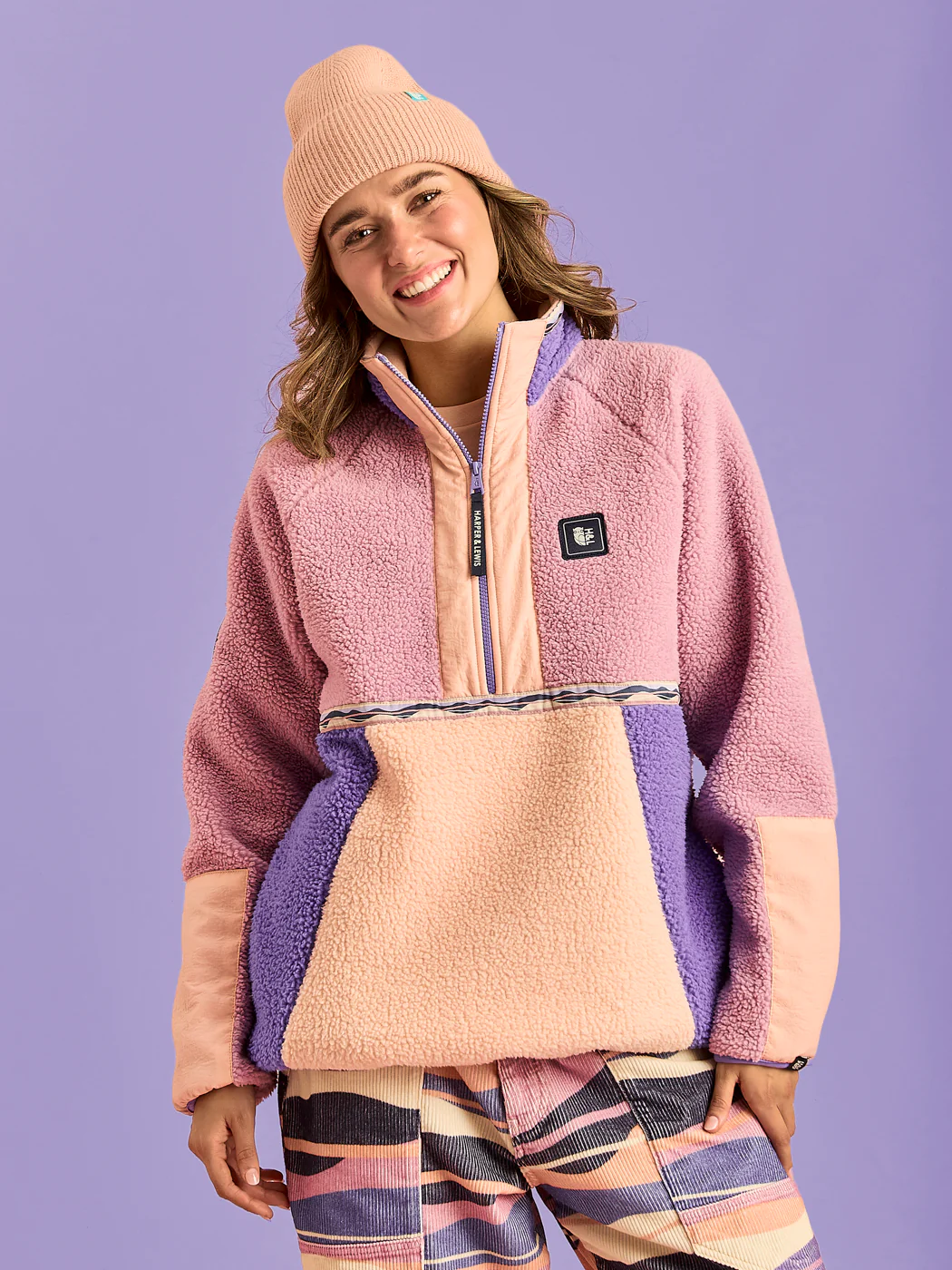 Avalynn 1/2 Zip Sherpa Fleece - Harper & Lewis
