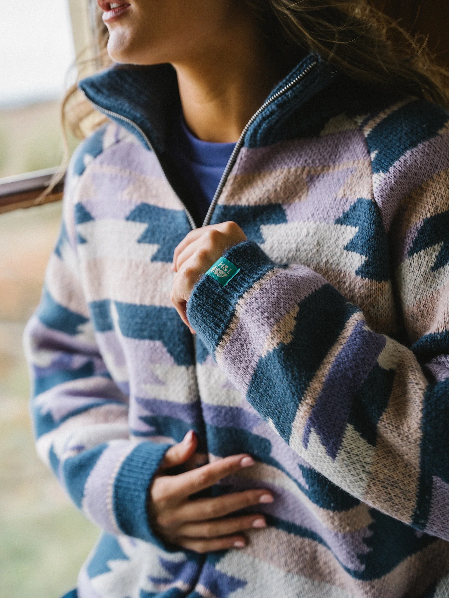 Wynn Retro Pattern Knitted Cardigan - Harper & Lewis