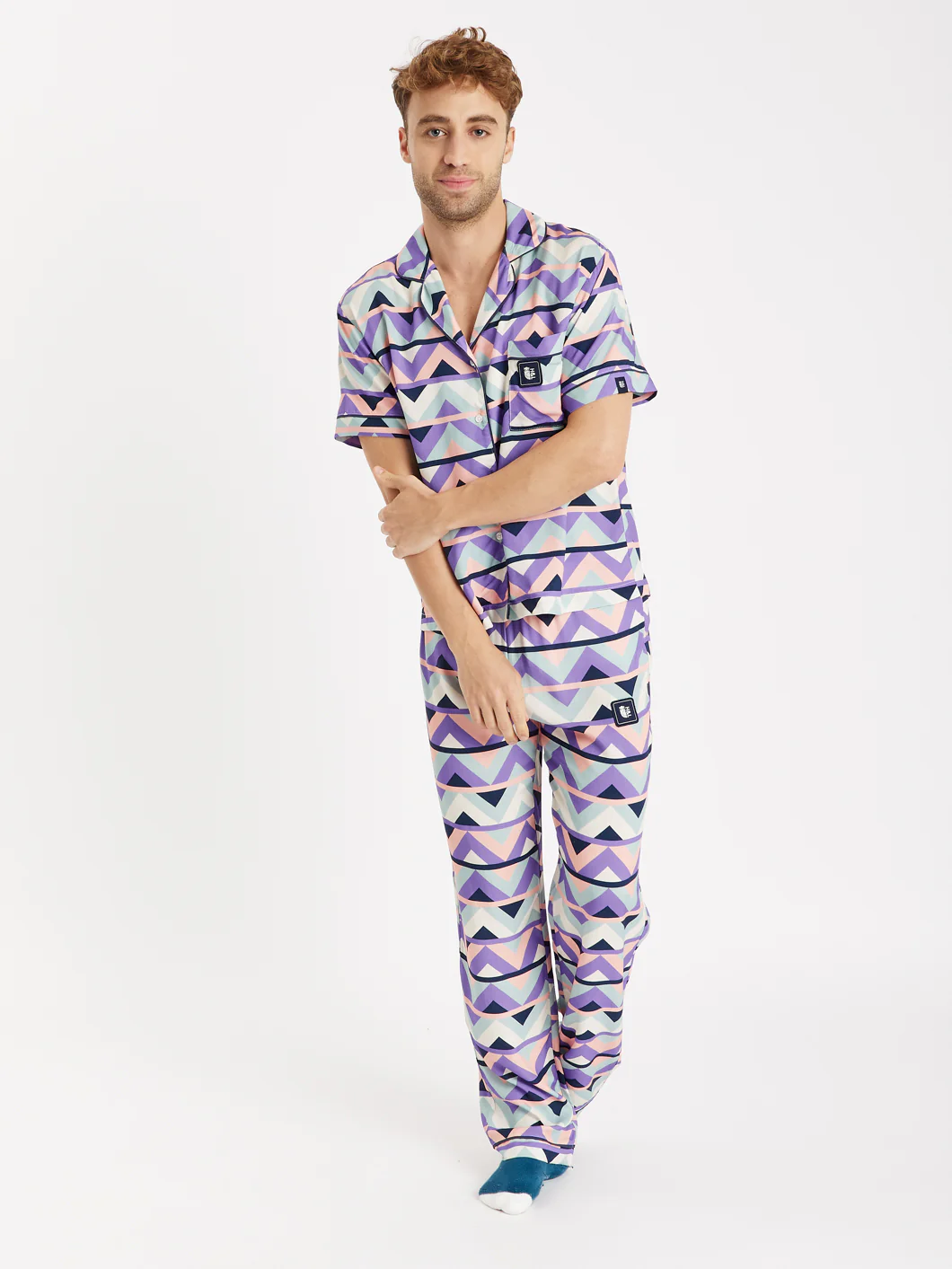 Polar Retro Pattern Long Pyjama Set - Harper & Lewis