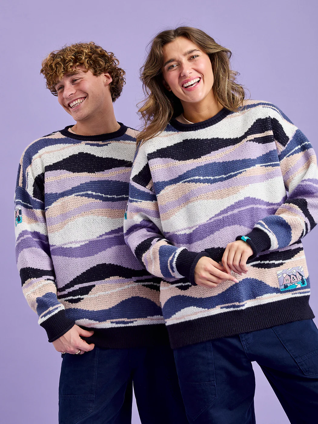 Dana Retro Pattern Knitted Jumper - Harper & Lewis