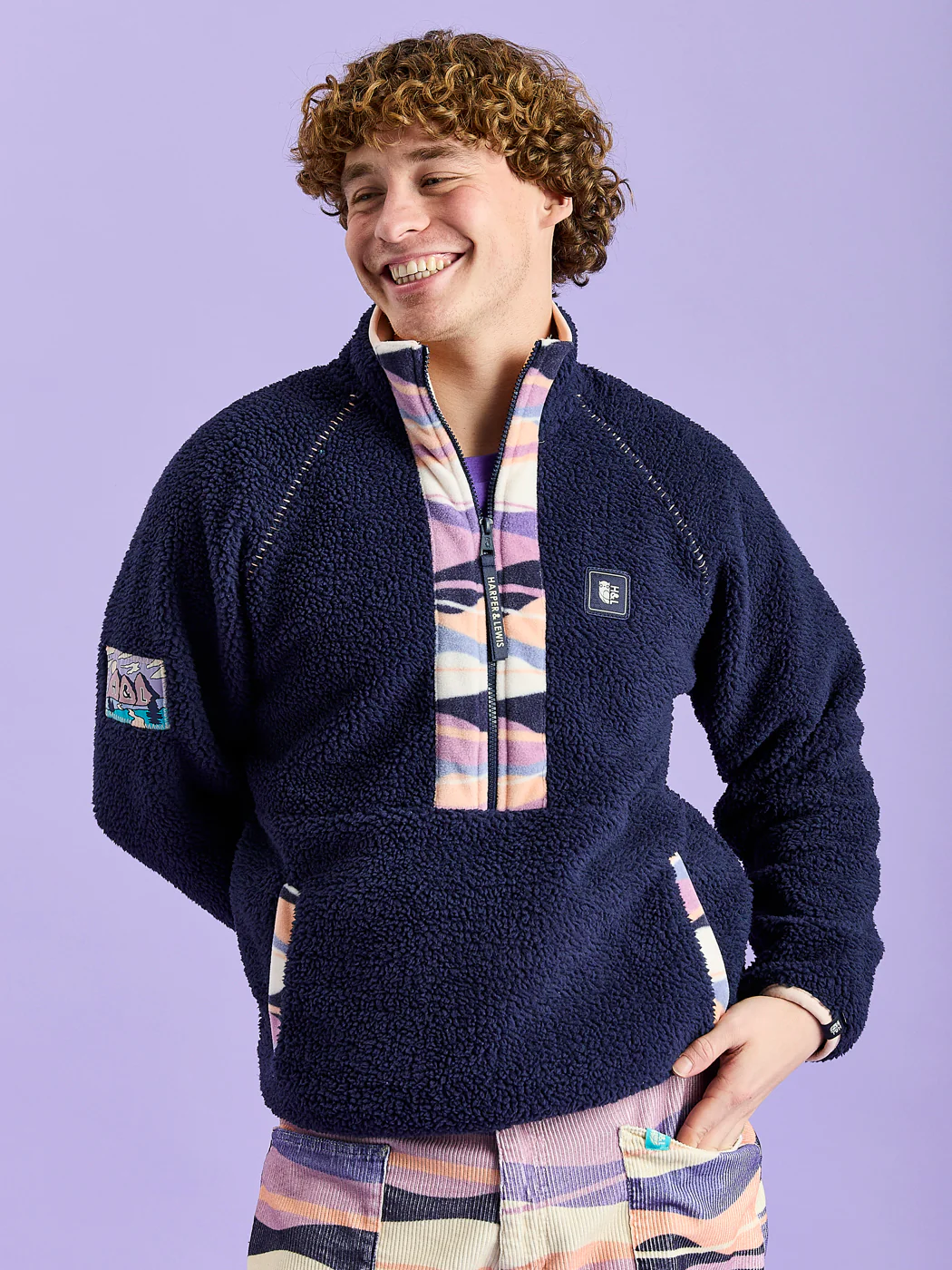 Felix 1/2 Zip Sherpa Fleece - Harper & Lewis