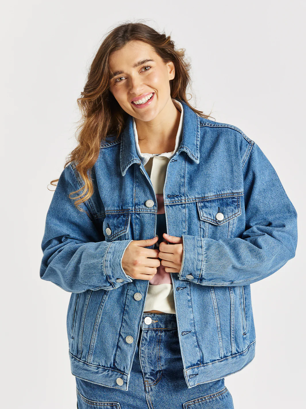 Oversized Denim Jacket - Harper & Lewis