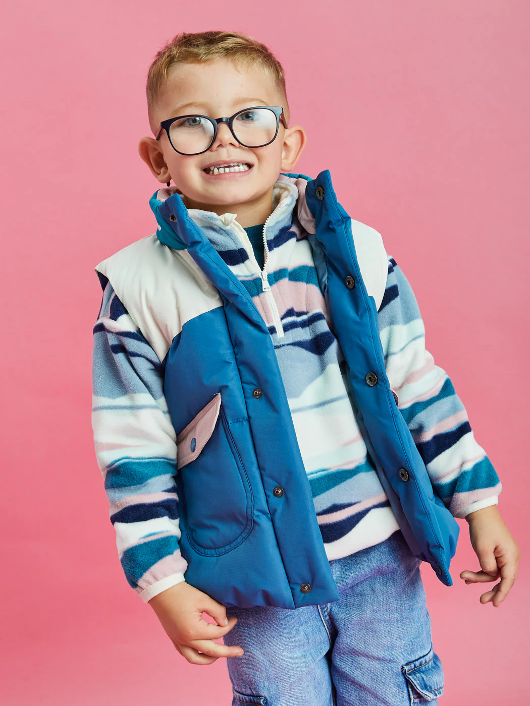Kids Santana Puffer Gilet - Harper & Lewis