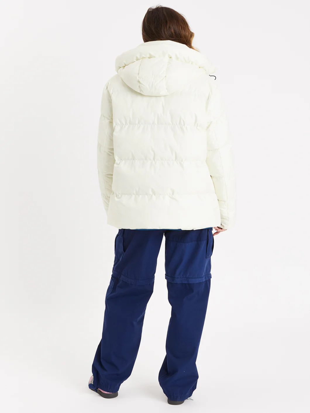 Anton Hooded Puffer Coat Cream - Harper & Lewis