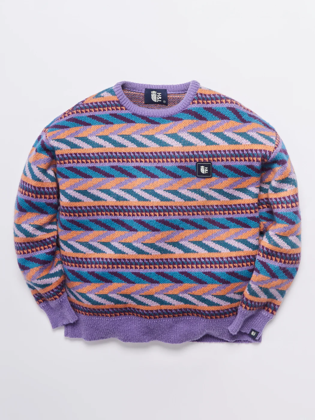 Kirby Retro Pattern Knitted Jumper - Harper & Lewis