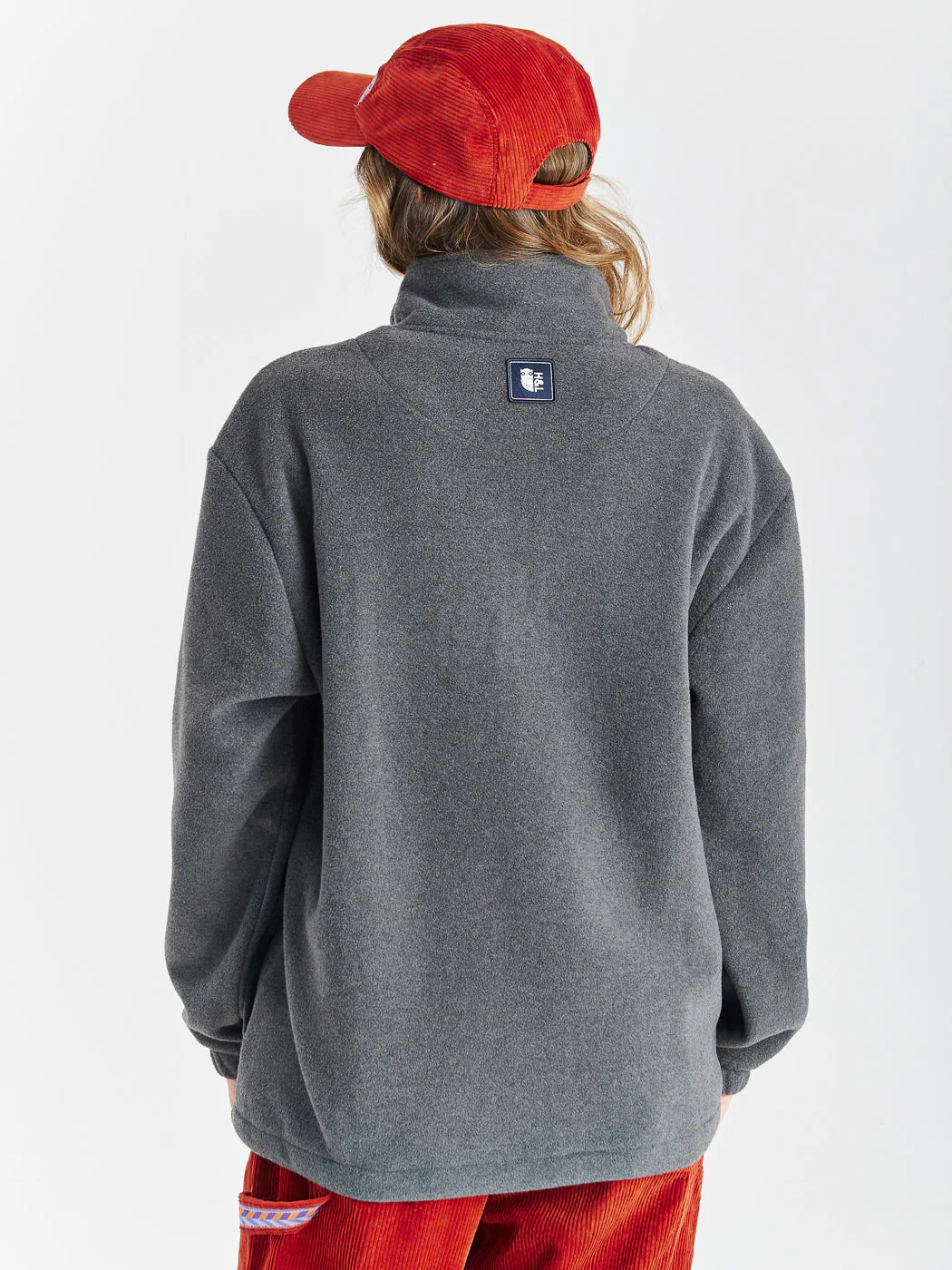 Aubin 1/4 Zip Fleece Grey - Harper & Lewis