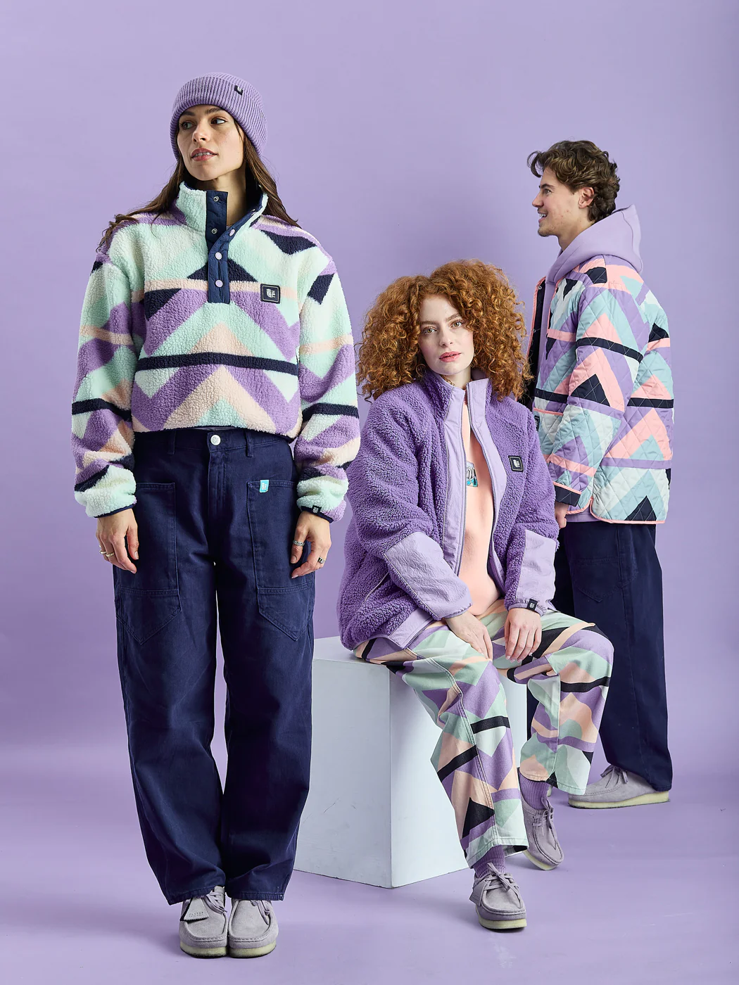 Ezra Retro Pattern Trousers - Harper & Lewis