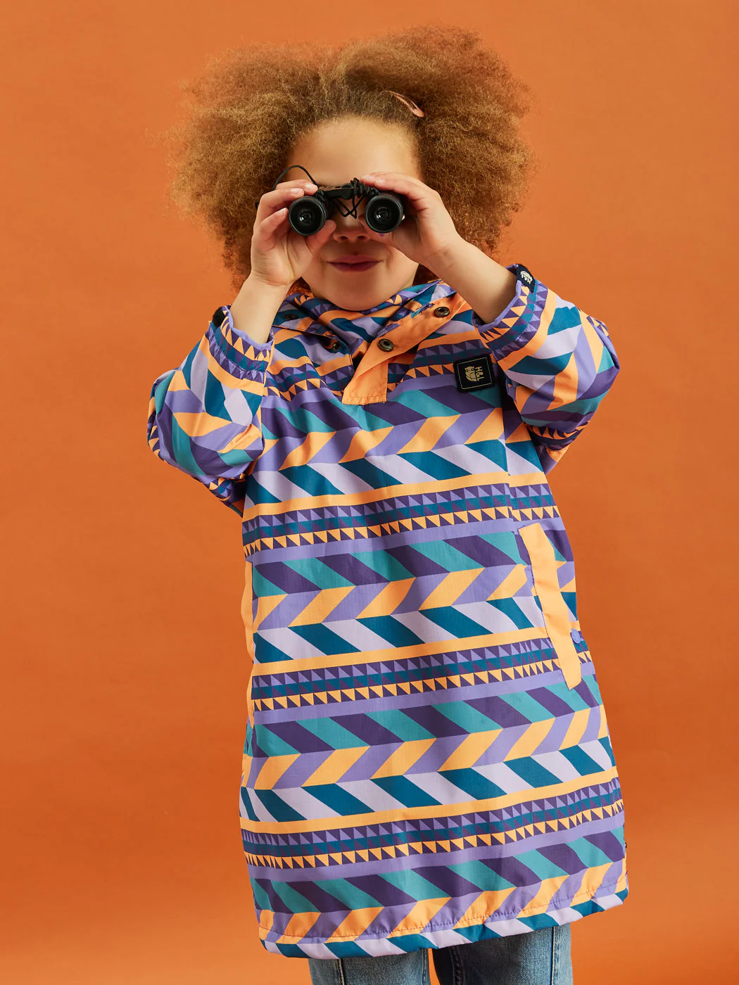 Kids Harley Retro Pattern Poncho - Harper & Lewis