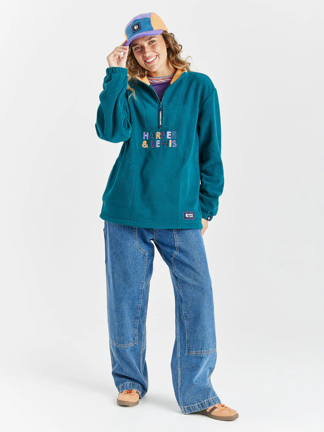 Brooklyn 1/4 Zip Fleece Dark Green - Harper & Lewis