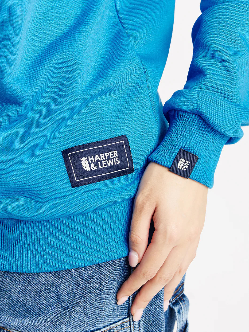 Sweet Pea 1/4 Zip Sweater Royal Blue - Harper & Lewis