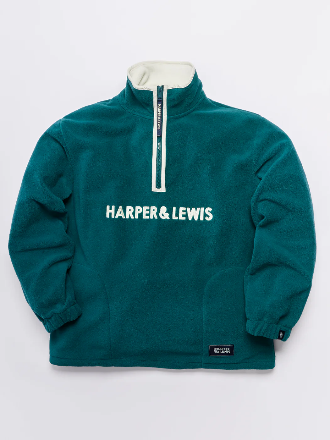 Ocean 1/4 Zip Fleece Dark Green - Harper & Lewis