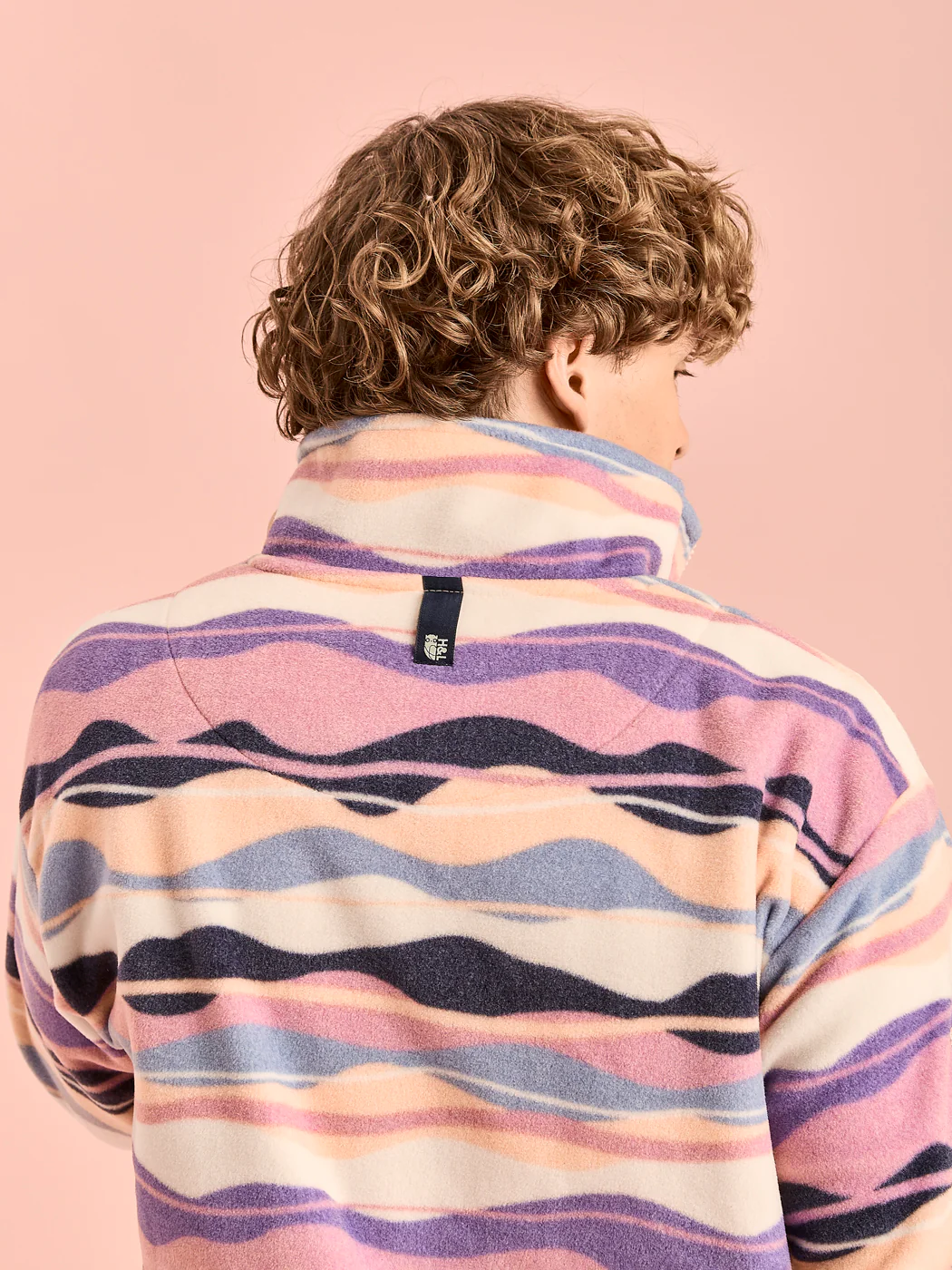 Raver Retro Pattern 1/4 Zip Fleece - Harper & Lewis