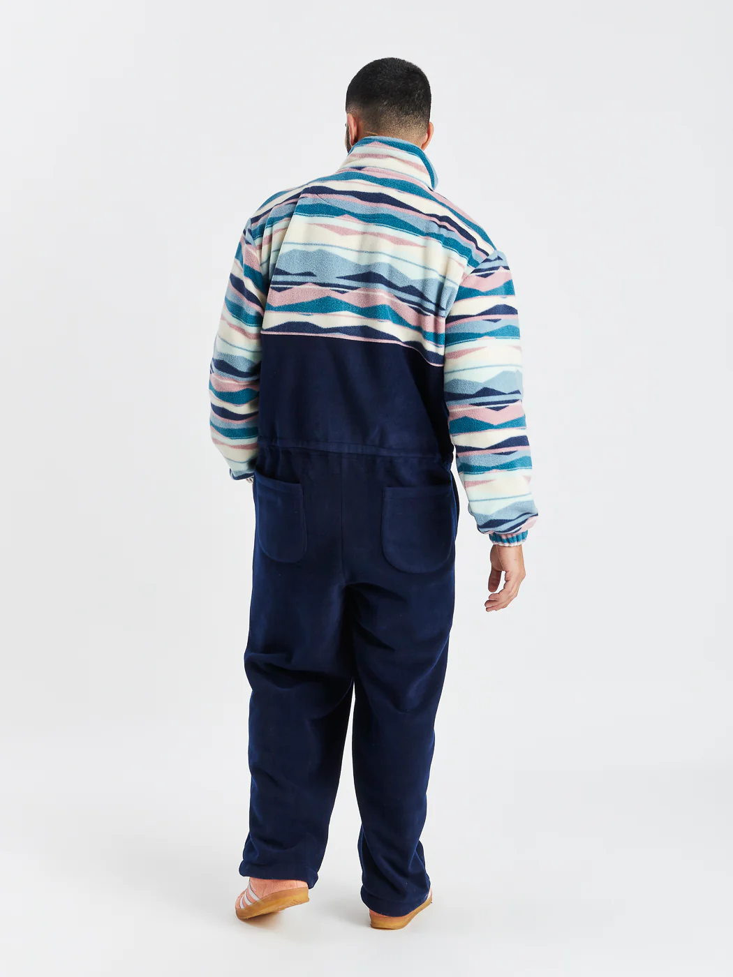 Coby Retro Pattern Fleece Boilersuit - Harper & Lewis