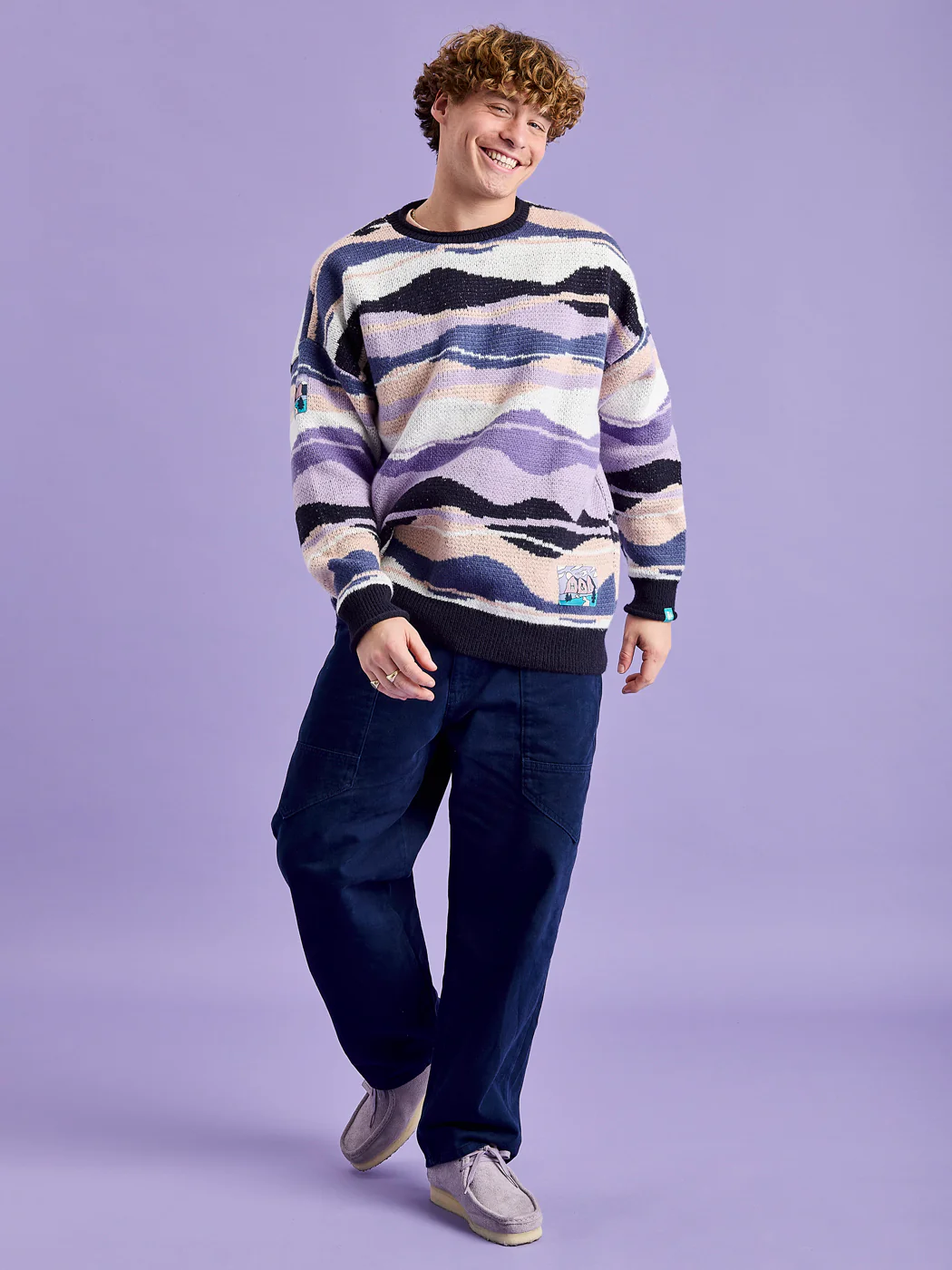 Dana Retro Pattern Knitted Jumper - Harper & Lewis