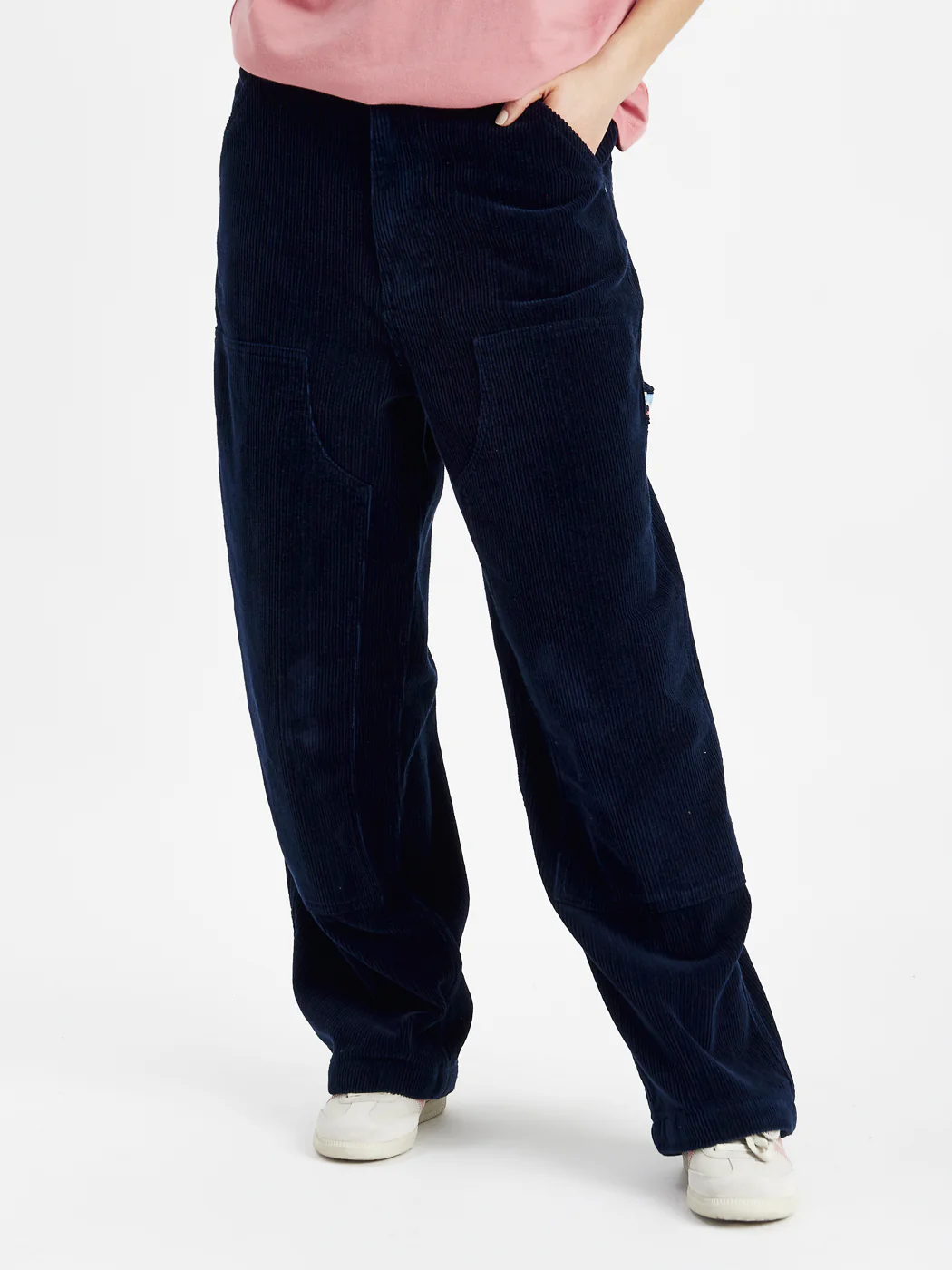 Mills Corduroy Trousers Navy - Harper & Lewis