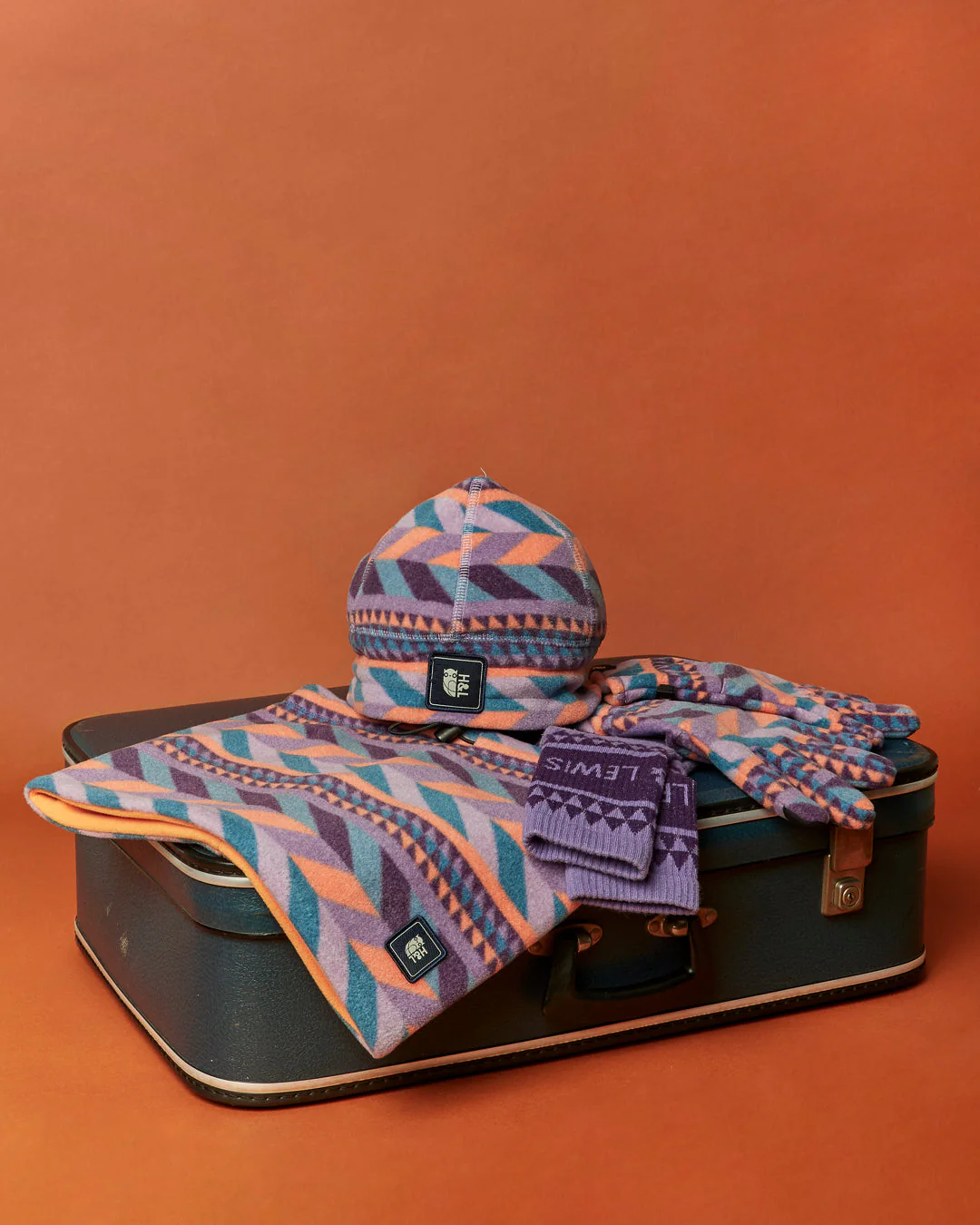 H&L Socks Petrol & Deep Lavender - Harper & Lewis