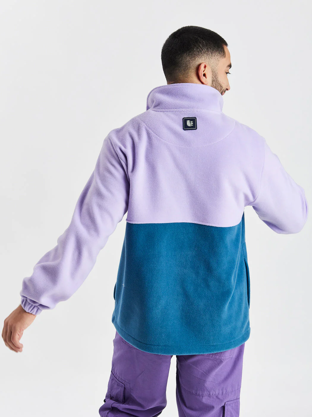 Mellow 1/4 Zip Fleece Lavender & Deep Purple - Harper & Lewis